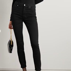 GOOD AMERICAN Good Leg Black Skinny Jeans Size 0/25